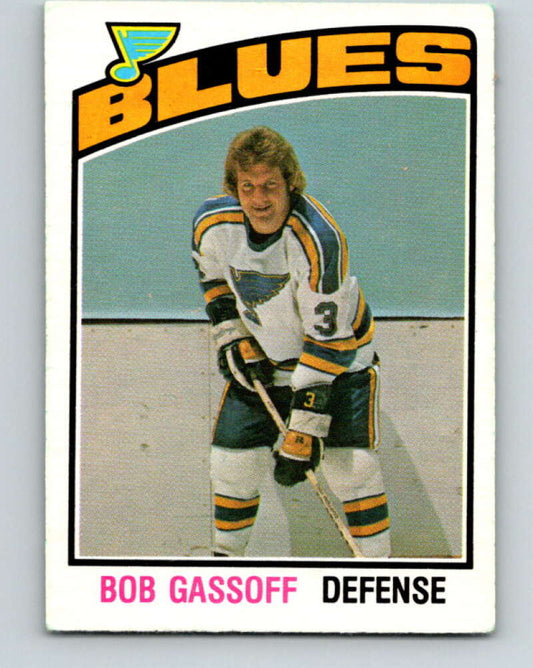 1976-77 O-Pee-Chee #301 Bob Gassoff  St. Louis Blues  V12749