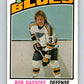 1976-77 O-Pee-Chee #301 Bob Gassoff  St. Louis Blues  V12750