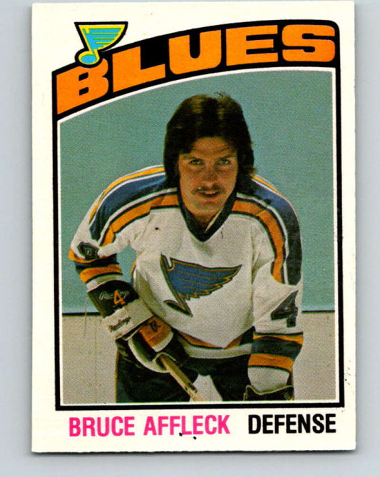 1976-77 O-Pee-Chee #305 Bruce Affleck  RC Rookie St. Louis Blues  V12755