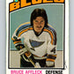 1976-77 O-Pee-Chee #305 Bruce Affleck  RC Rookie St. Louis Blues  V12757