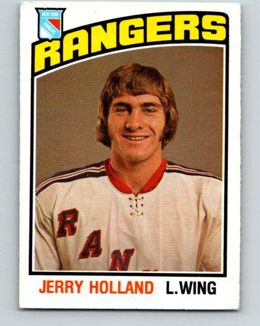 1976-77 O-Pee-Chee #315 Jerry Holland  New York Rangers  V12779