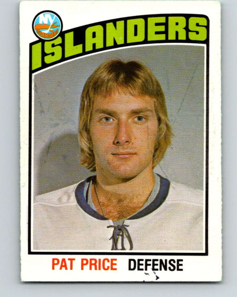 1976-77 O-Pee-Chee #318 Pat Price  RC Rookie New York Islanders  V12788