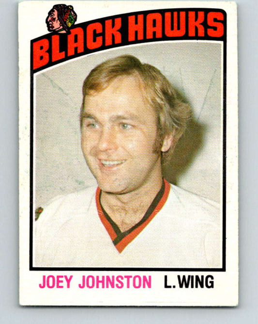 1976-77 O-Pee-Chee #325 Joey Johnston  Chicago Blackhawks  V12794