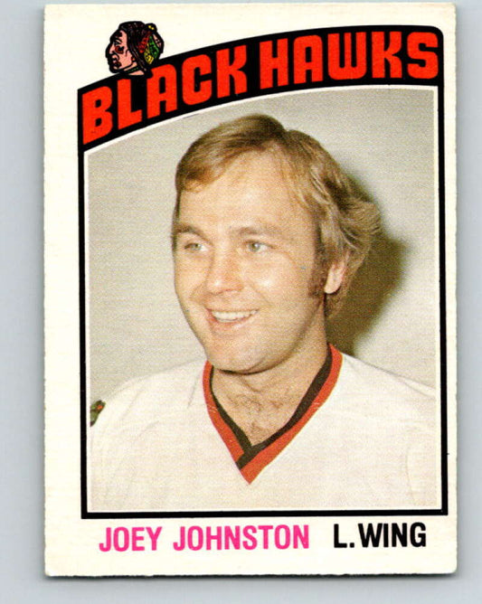 1976-77 O-Pee-Chee #325 Joey Johnston  Chicago Blackhawks  V12798