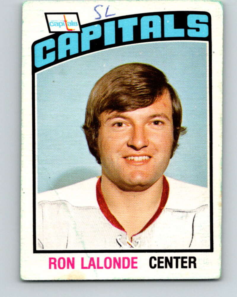 1976-77 O-Pee-Chee #339 Ron Lalonde  Washington Capitals  V12837