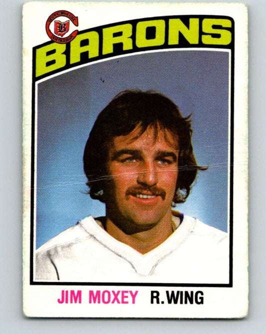 1976-77 O-Pee-Chee #349 Jim Moxey  RC Rookie Cleveland Barons  V12846