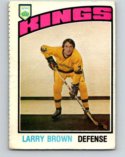 1976-77 O-Pee-Chee #355 Larry Brown  Los Angeles Kings  V12861