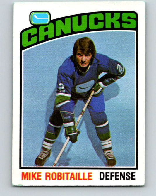 1976-77 O-Pee-Chee #359 Mike Robitaille  Vancouver Canucks  V12867
