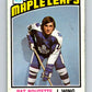 1976-77 O-Pee-Chee #367 Pat Boutette RC Rookie Maple Leafs  V12890