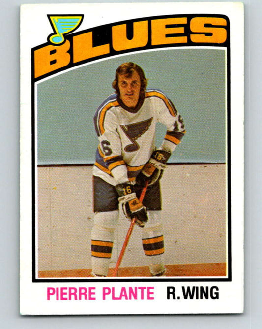 1976-77 O-Pee-Chee #371 Pierre Plante  St. Louis Blues  V12900