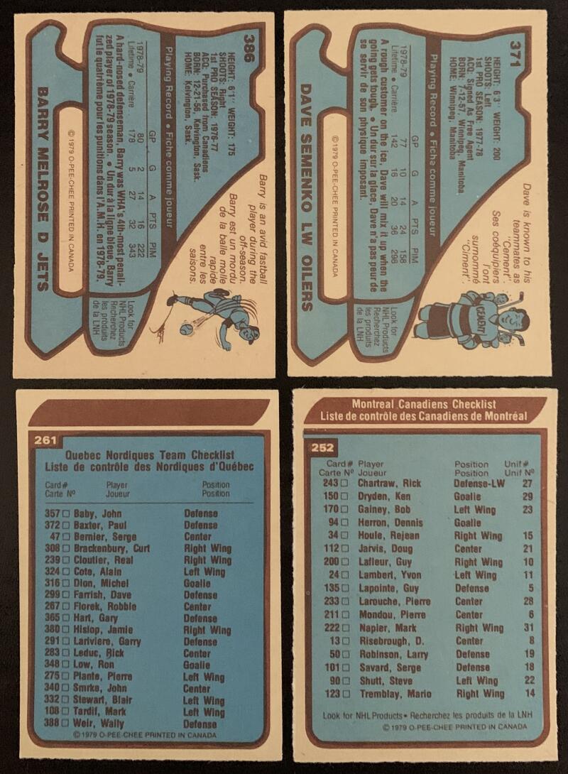1979-80 O-Pee-Chee NHL Hockey Complete Set 1-396 Gretzky BGS 4 Rookie *0183