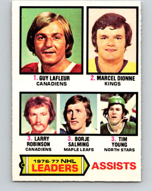 1977-78 O-Pee-Chee #2 LaFleur/Dionne/Robinson/Salming LL  V12936