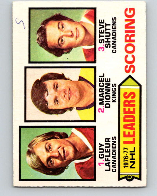 1977-78 O-Pee-Chee #3 LaFleur/Marcel/Shutt LL V12940