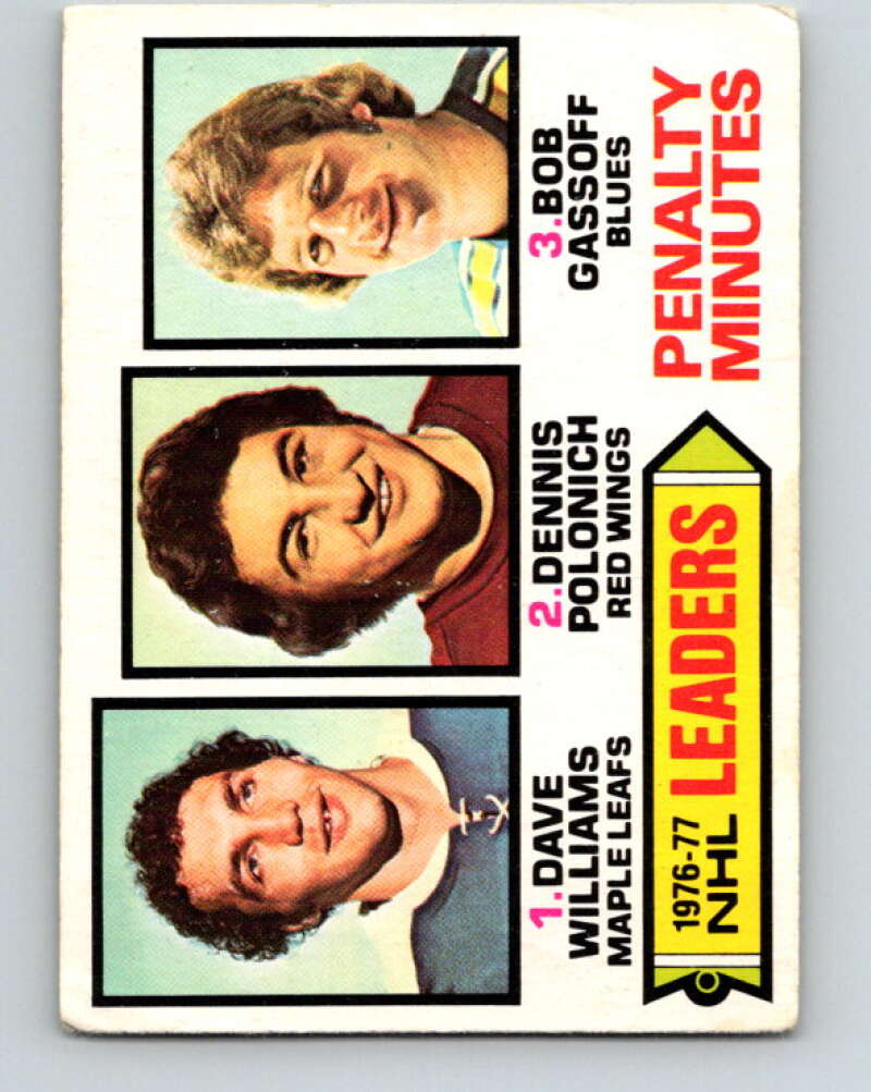 1977-78 O-Pee-Chee #4 Williams/Polonich/Gassoff LL V12945