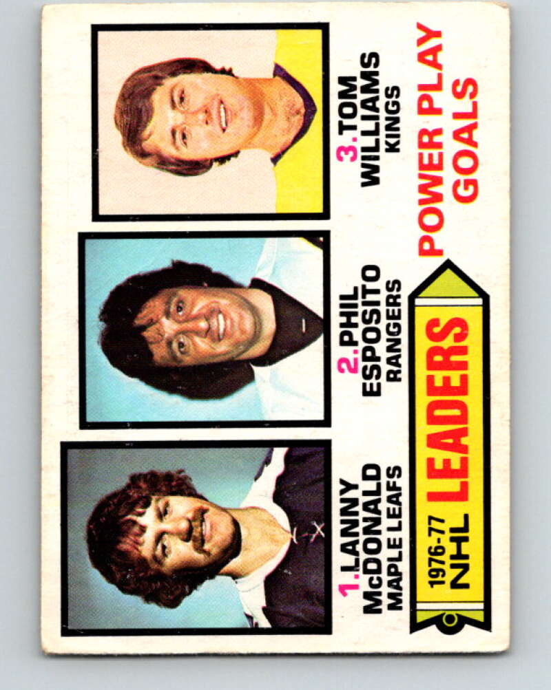 1977-78 O-Pee-Chee #5 McDonald/Esposito/Williams LL  V12947