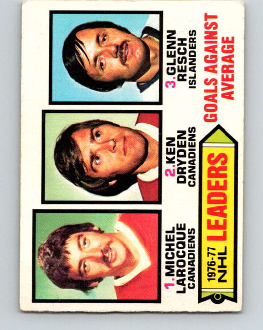 1977-78 O-Pee-Chee #6 Larocque/Dryden/Resch LL  V12950