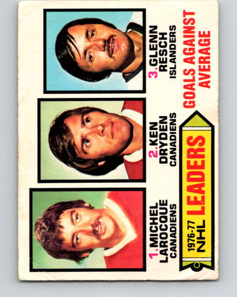 1977-78 O-Pee-Chee #6 Larocque/Dryden/Resch LL  V12952