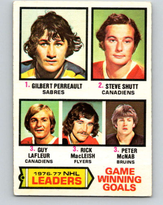 1977-78 O-Pee-Chee #7 Perreault/Shutt/LaFleur/MacLeish LL V12956