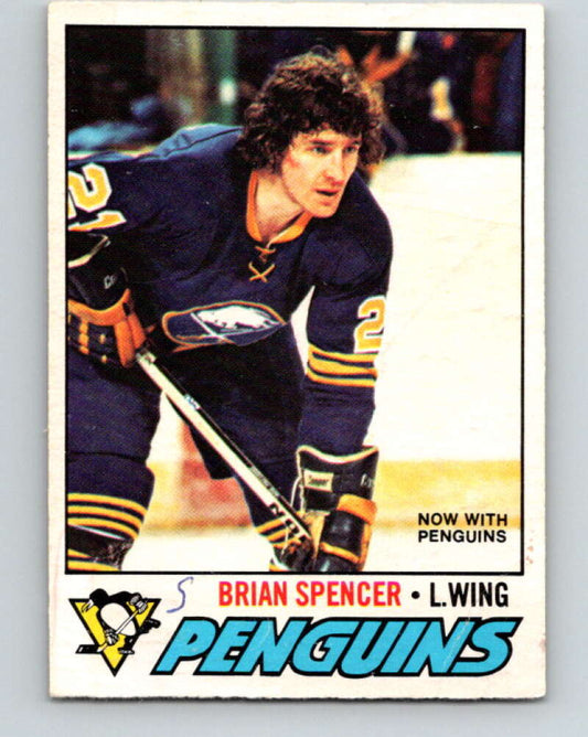 1977-78 O-Pee-Chee #9 Brian Spencer  Pittsburgh Penguins  V12969