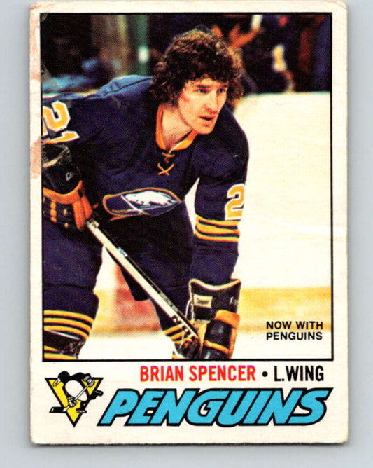 1977-78 O-Pee-Chee #9 Brian Spencer  Pittsburgh Penguins  V12973