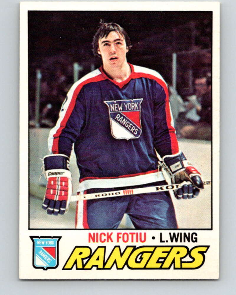 1977-78 O-Pee-Chee #11 Nick Fotiu  New York Rangers  V12983