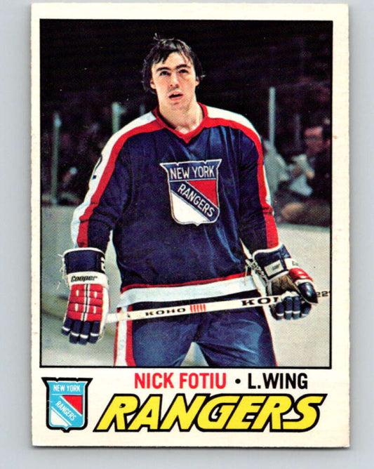 1977-78 O-Pee-Chee #11 Nick Fotiu  New York Rangers  V12984