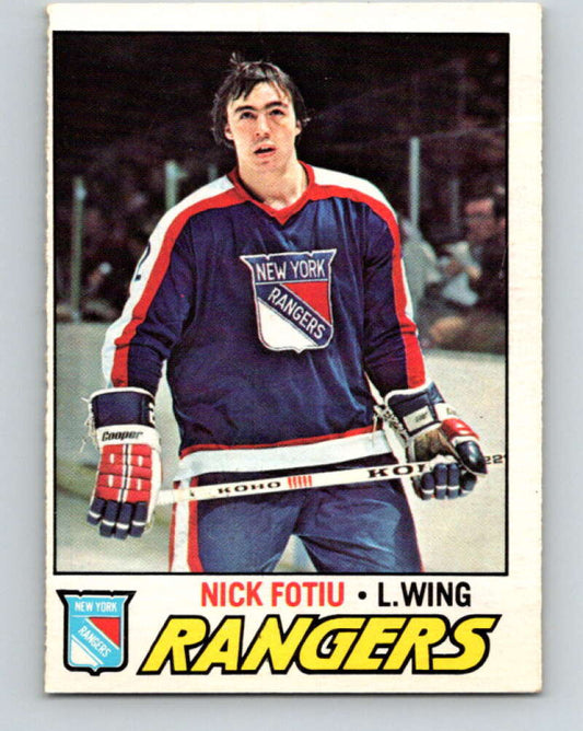 1977-78 O-Pee-Chee #11 Nick Fotiu  New York Rangers  V12985