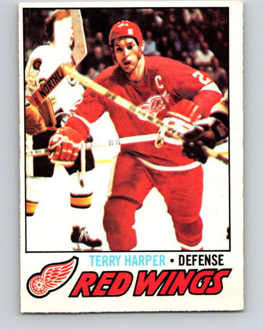 1977-78 O-Pee-Chee #16 Terry Harper  Detroit Red Wings  V13022