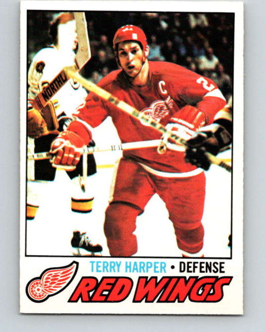 1977-78 O-Pee-Chee #16 Terry Harper  Detroit Red Wings  V13025