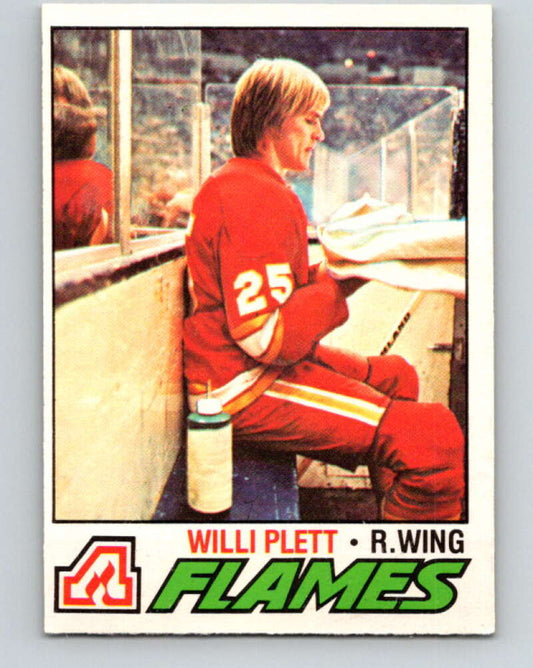 1977-78 O-Pee-Chee #17 Willi Plett  RC Rookie Atlanta Flames  V13026
