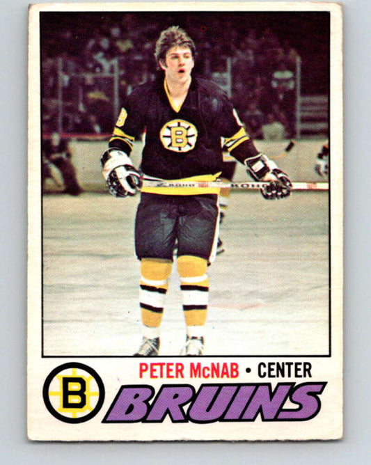 1977-78 O-Pee-Chee #18 Peter McNab  Boston Bruins  V13034