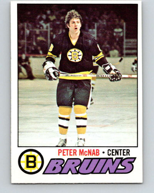 1977-78 O-Pee-Chee #18 Peter McNab  Boston Bruins  V13036