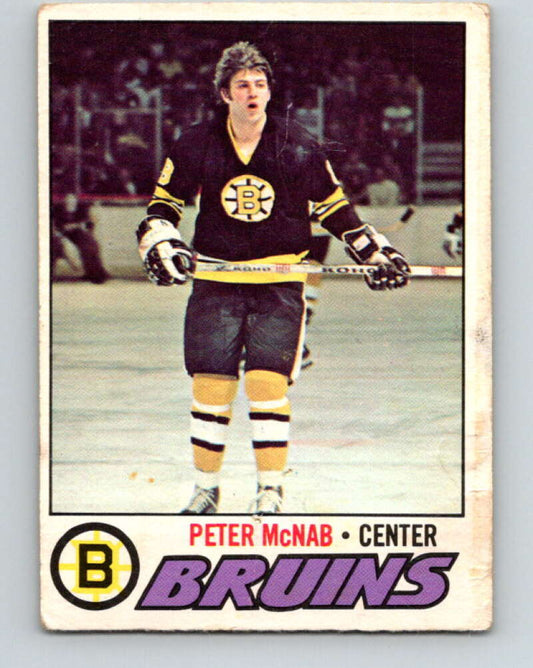 1977-78 O-Pee-Chee #18 Peter McNab  Boston Bruins  V13039