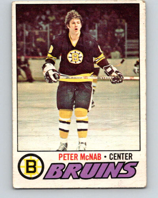 1977-78 O-Pee-Chee #18 Peter McNab  Boston Bruins  V13040