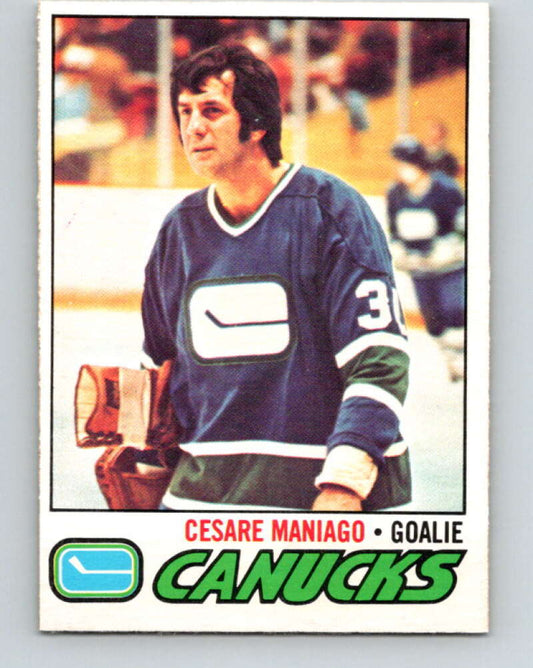 1977-78 O-Pee-Chee #23 Cesare Maniago  Vancouver Canucks  V13069