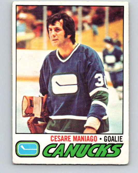 1977-78 O-Pee-Chee #23 Cesare Maniago  Vancouver Canucks  V13073