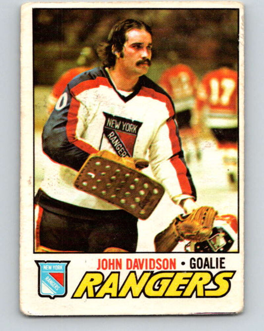 1977-78 O-Pee-Chee #28 John Davidson  New York Rangers  V13097
