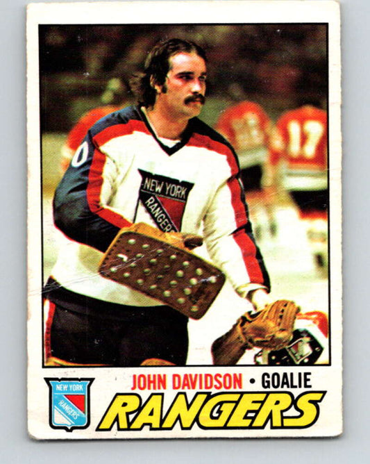 1977-78 O-Pee-Chee #28 John Davidson  New York Rangers  V13098