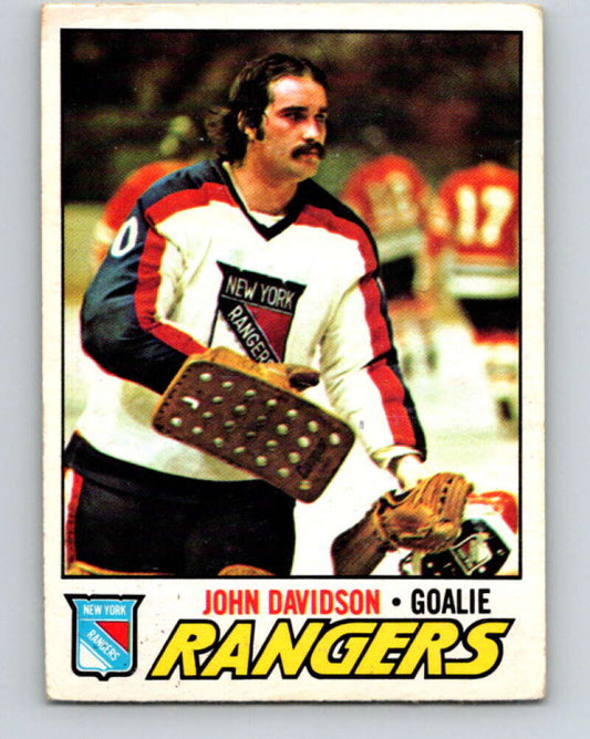 1977-78 O-Pee-Chee #28 John Davidson  New York Rangers  V13099