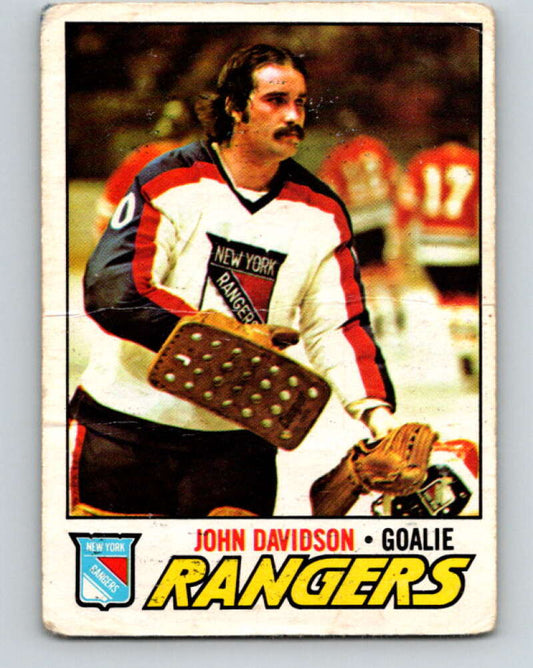 1977-78 O-Pee-Chee #28 John Davidson  New York Rangers  V13100