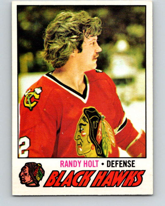 1977-78 O-Pee-Chee #34 Randy Holt  RC Rookie Chicago Blackhawks  V13142