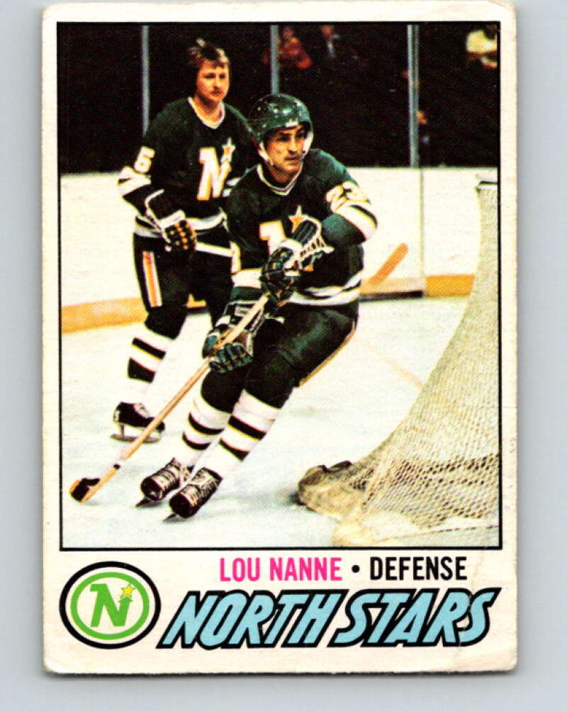 1977-78 O-Pee-Chee #36 Lou Nanne  Minnesota North Stars  V13160