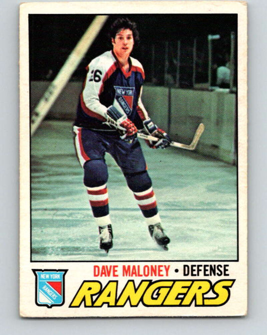 1977-78 O-Pee-Chee #41 Dave Maloney  New York Rangers  V13197