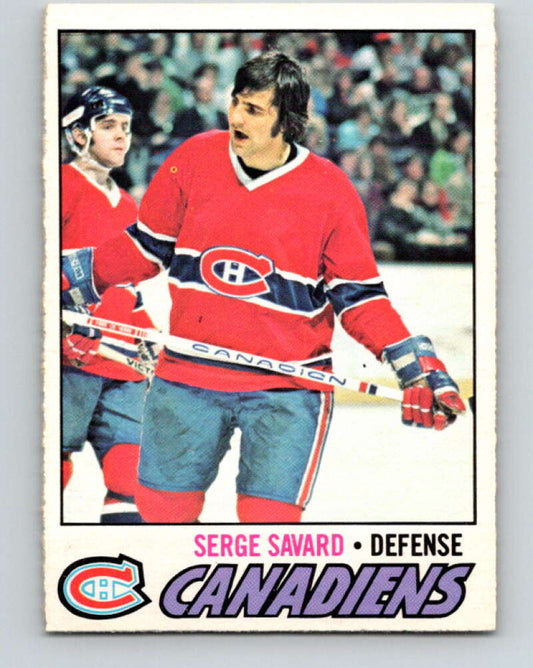 1977-78 O-Pee-Chee #45 Serge Savard  Montreal Canadiens  V13224