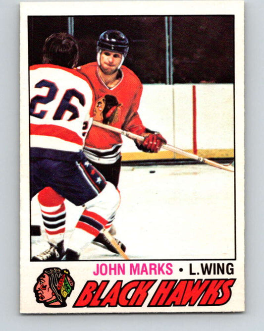 1977-78 O-Pee-Chee #47 John Marks  Chicago Blackhawks  V13232