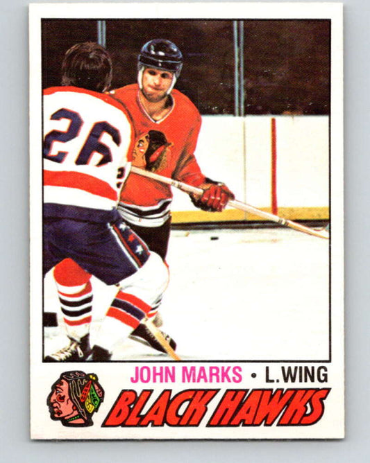 1977-78 O-Pee-Chee #47 John Marks  Chicago Blackhawks  V13233