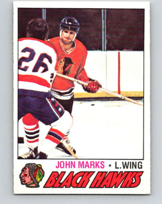 1977-78 O-Pee-Chee #47 John Marks  Chicago Blackhawks  V13234