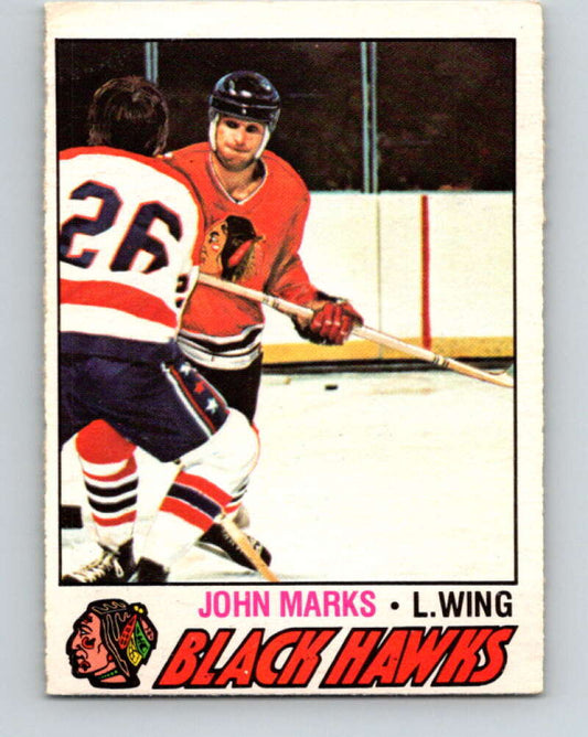 1977-78 O-Pee-Chee #47 John Marks  Chicago Blackhawks  V13235