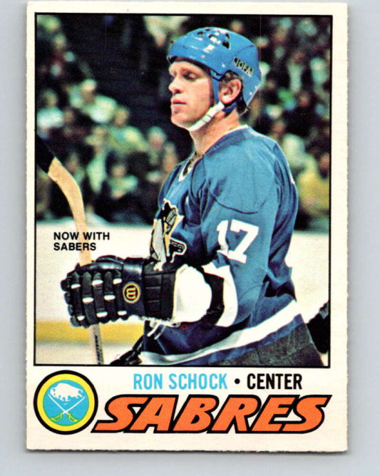 1977-78 O-Pee-Chee #51 Ron Schock  Buffalo Sabres  V13260