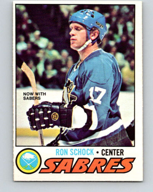 1977-78 O-Pee-Chee #51 Ron Schock  Buffalo Sabres  V13261